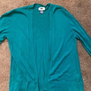 Turquoise Old Navy cardigan